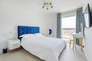 Iron/ironing board, travel cot, WiFi, bed sheets - Sunny View: East Wittering Beach Apartment – Sleeps 4, 2 Bedrooms (East Wittering)