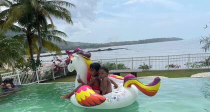 Kids paradise 2 rooms in villa with AC in Playa Vacamonte