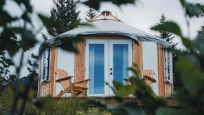 Unclassified image, 2 of 10, button - Helicopter Accessible Yurt on Iceberg Filled Lagoon relaxing getaway for couples (Seward)