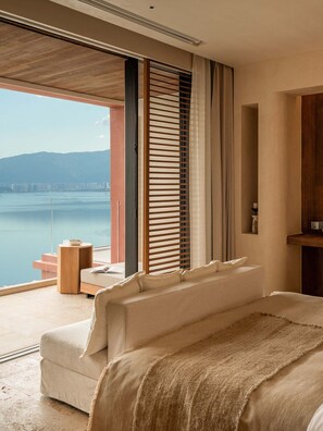 Chambre Double Classique, patio, vue mer | Vue de la chambre