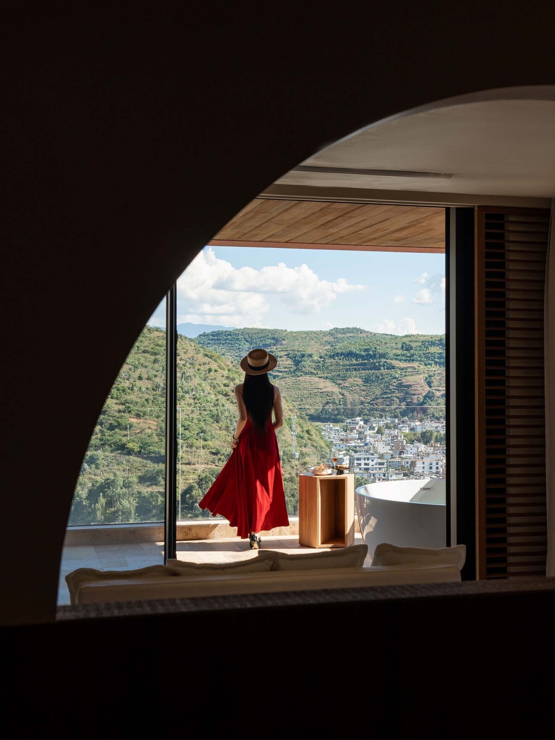 Chambre Double Romantique, patio, vue mer