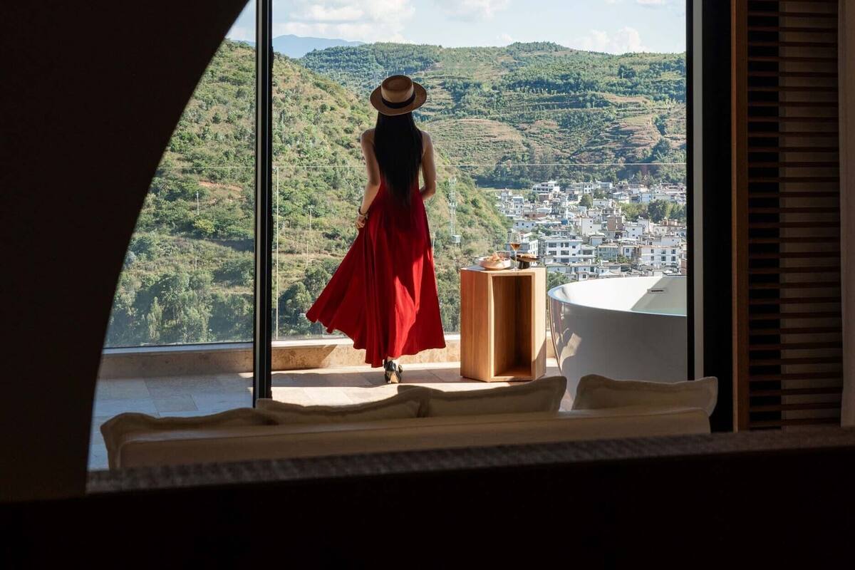 Chambre Double Romantique, patio, vue mer