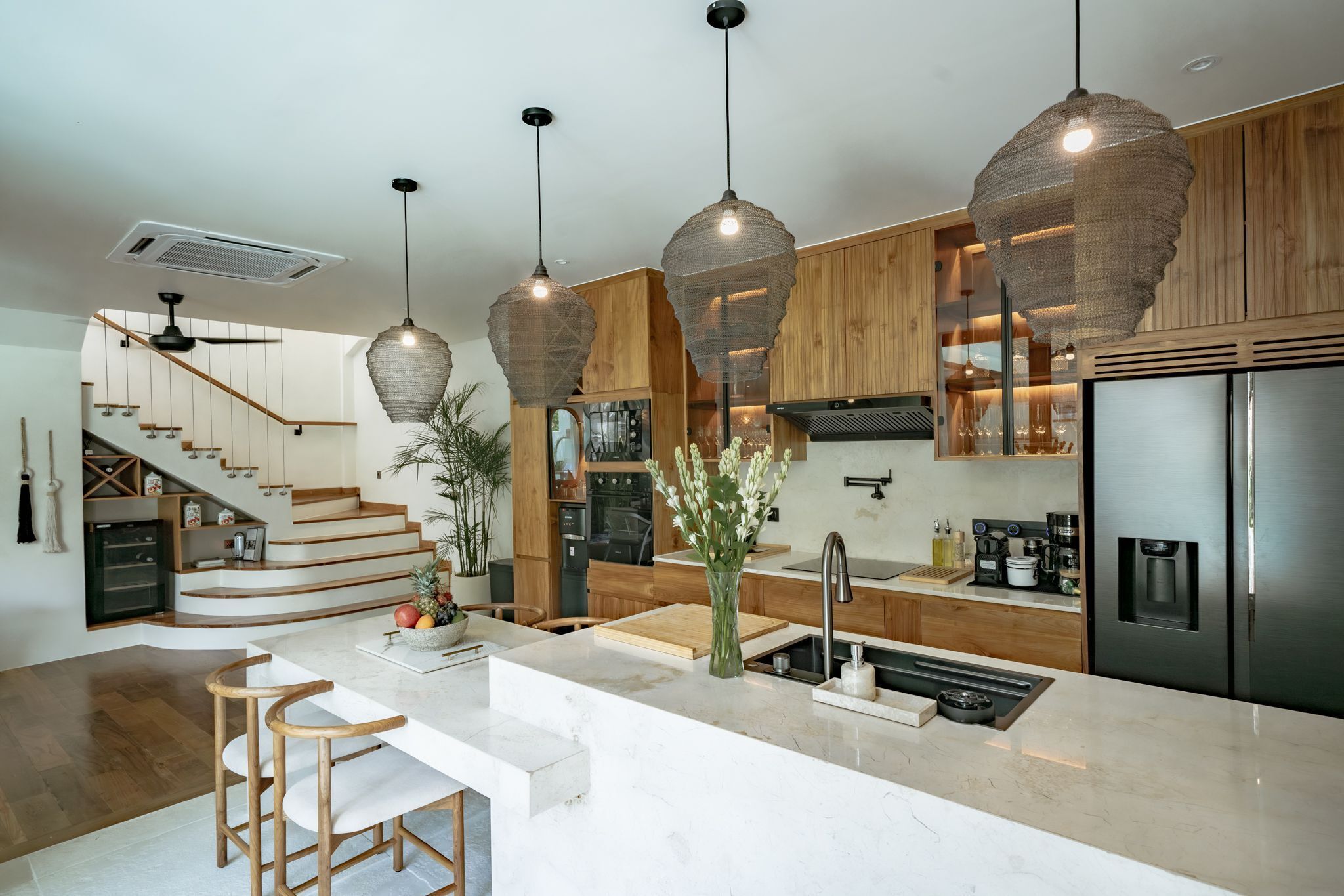 Luxury Villa, 3 Bedrooms, Pool View | Private kitchen