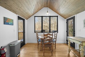 Interior - Cozy 1BR Cabin: Hot Tub, Wood Stove & Pet-Friendly; Near Sugar Mtn Ski (Banner Elk)