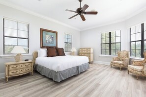 5 bedrooms, iron/ironing board, Internet, bed sheets