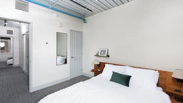 Apartment | Desk, laptop workspace, blackout drapes, iron/ironing board