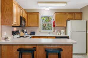 Fridge, microwave, oven, stovetop - Resort Condo near SDC and Attractions! (Reeds Spring)
