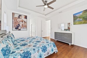 [Master Bedroom #1] ~ Clothing storage, Extra pillows and blankets upon request - Cozy Escape: North Port 3BR with Heated Pool (North Port)