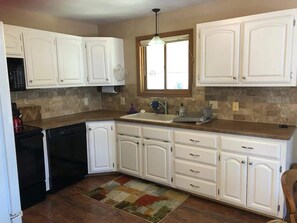 Fridge, microwave, oven, stovetop - Large Home in West Glacier 3 miles to GNP (West Glacier)