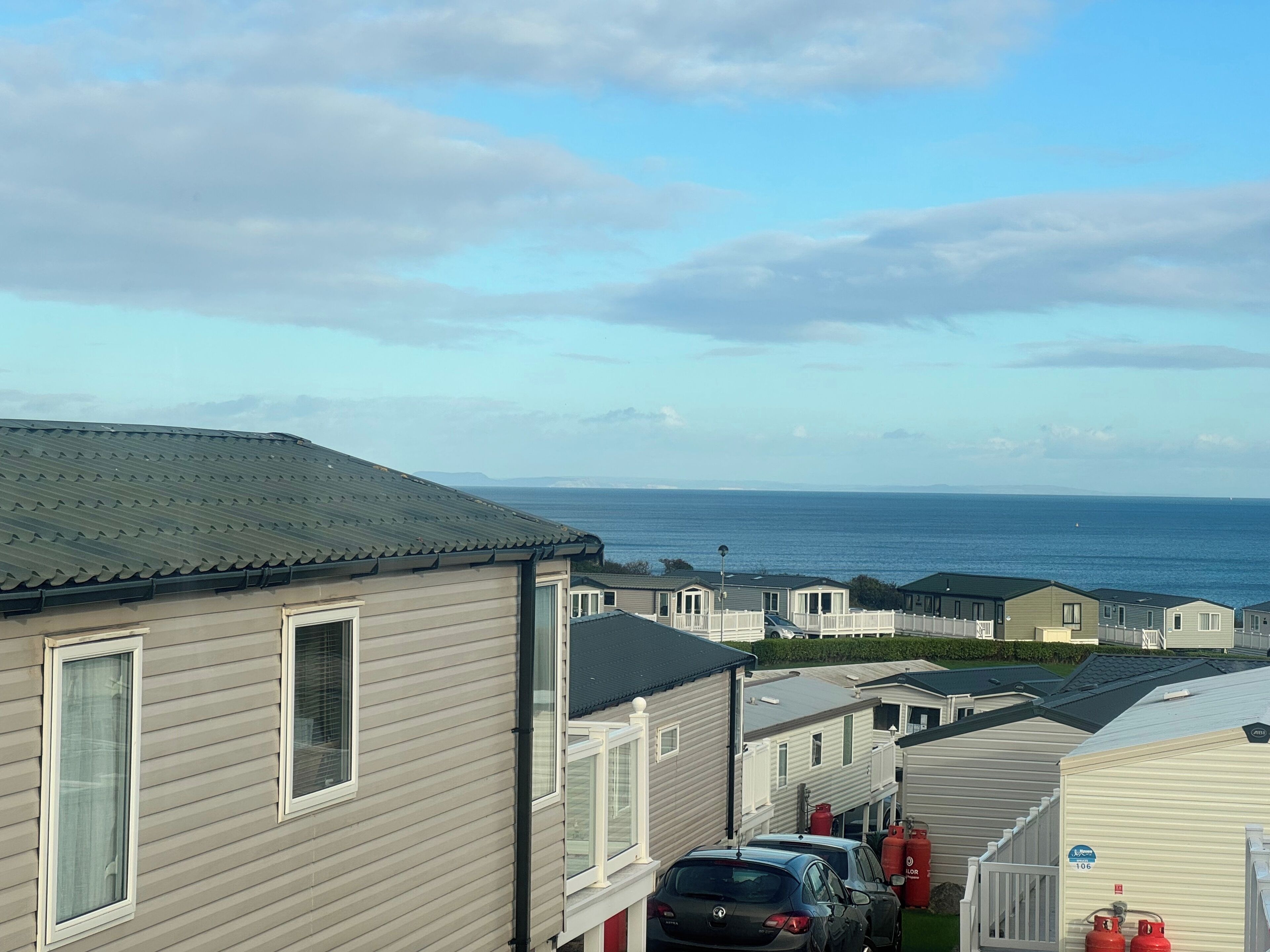 Blick von der Unterkunft