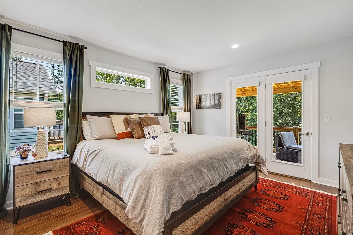 Desk, iron/ironing board, travel crib, free WiFi