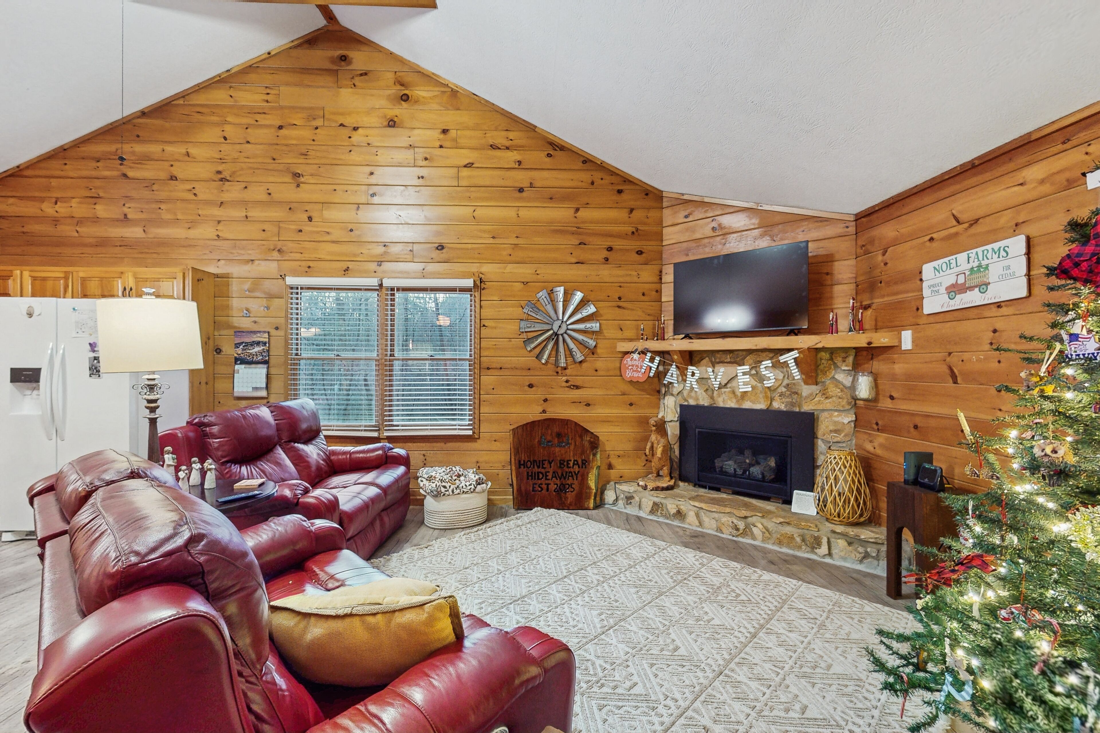 Fernseher, Kamin, Tischtennisplatte