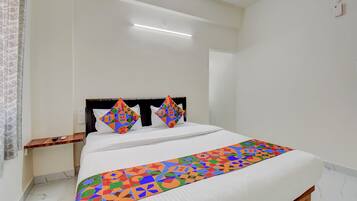 Sengetøy i egyptisk bomull, sengetøy av topp kvalitet og safe på rommet