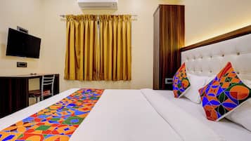 Lakens van Egyptisch katoen, luxe beddengoed, een kluis op de kamer