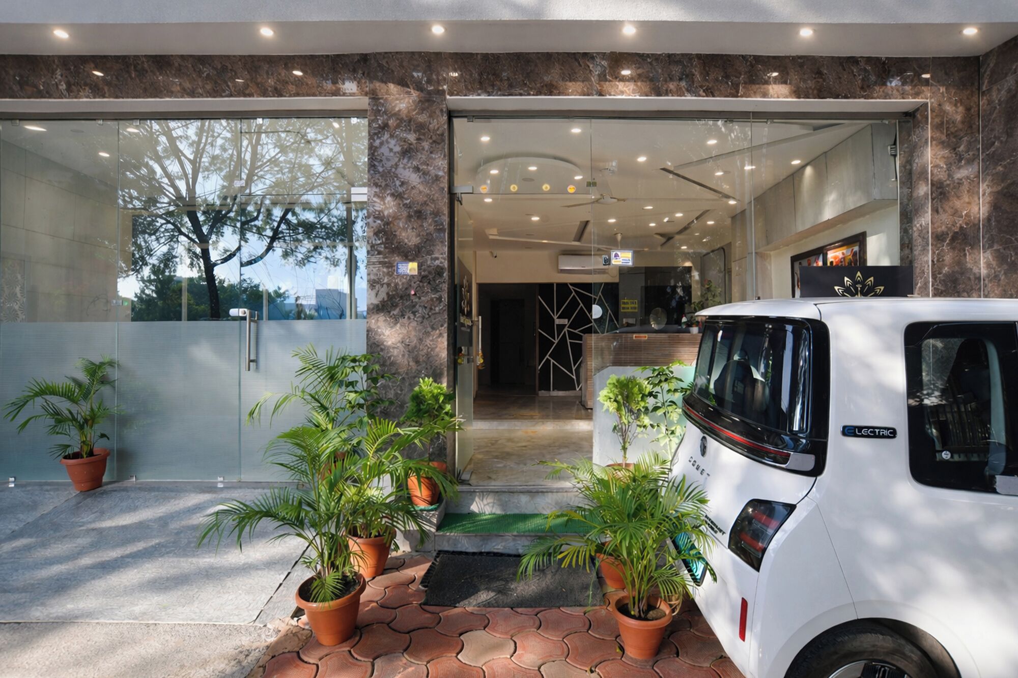 Entrada de la propiedad