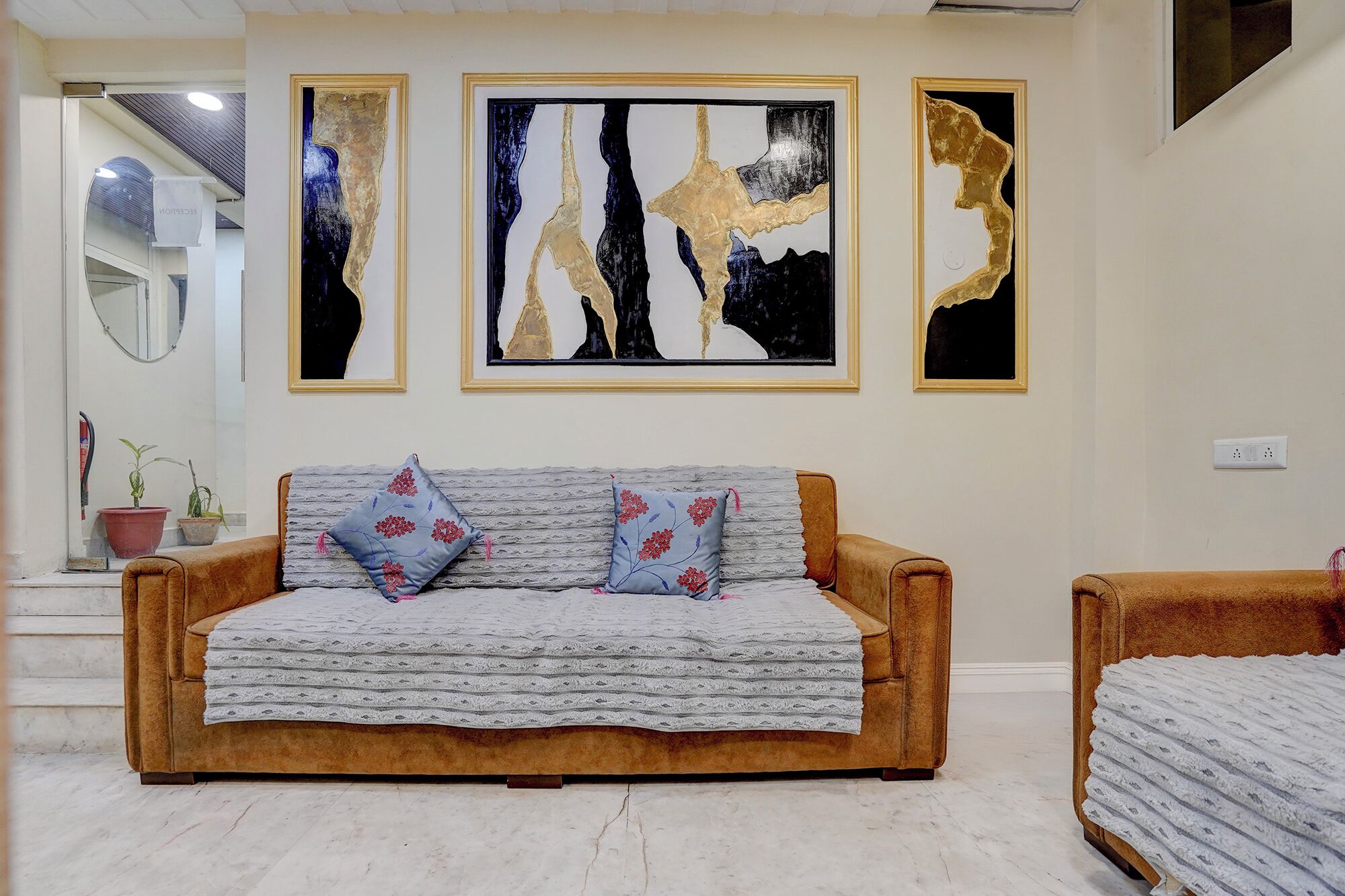 Sala de estar en el lobby