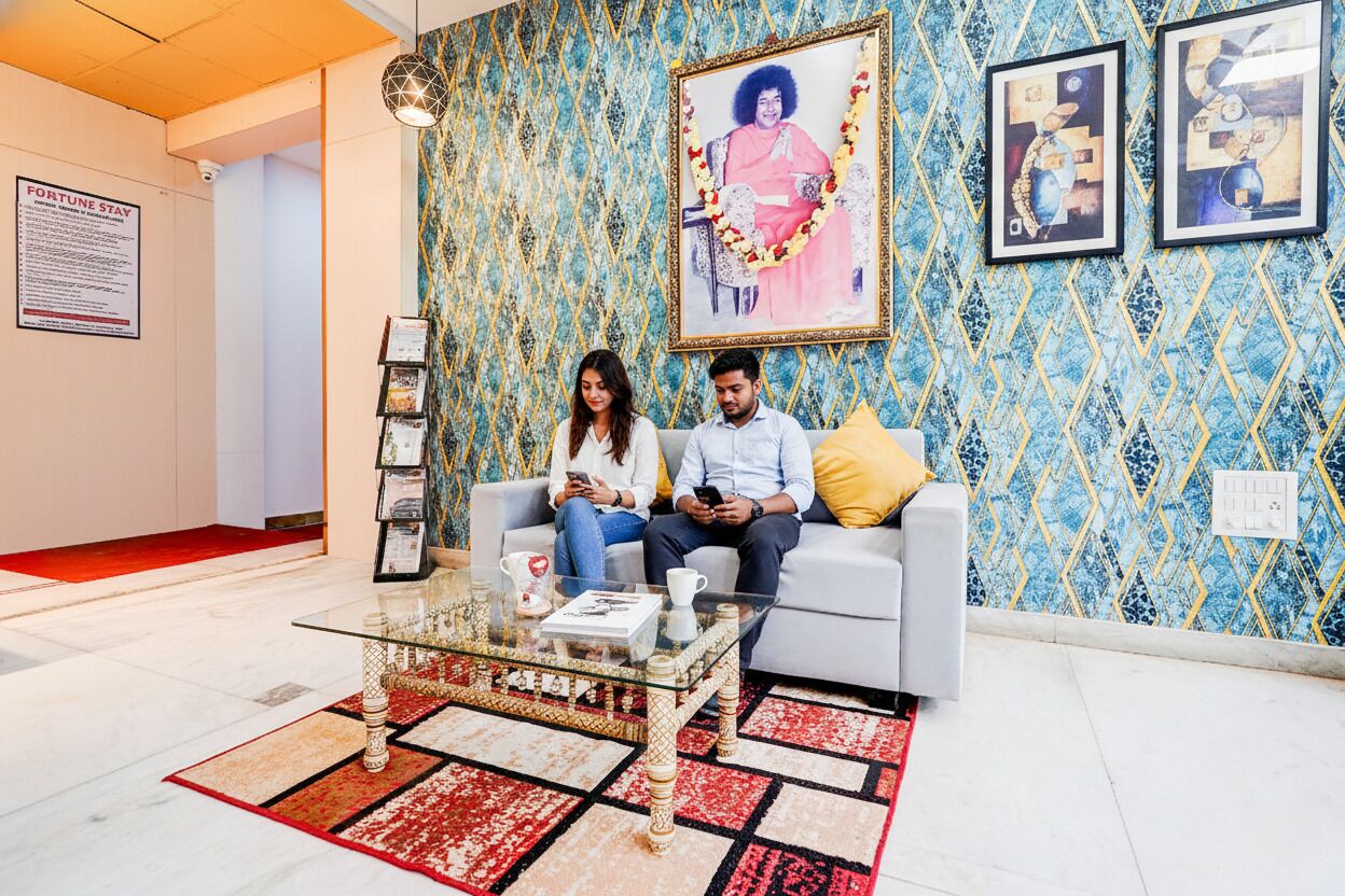 Sitteområde i lobbyen