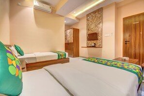 Sengetøy i egyptisk bomull, sengetøy av topp kvalitet og safe på rommet