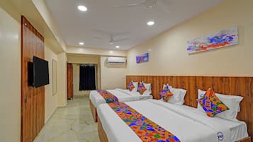 Lakens van Egyptisch katoen, luxe beddengoed, een kluis op de kamer