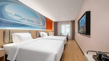 Blackout curtains, soundproofing, iron/ironing board, free WiFi