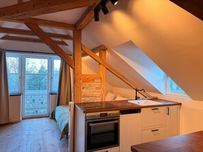 1 makuuhuone, vuodevaatteet