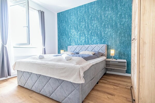 Iron/ironing board, free WiFi - Sweet 2BR 1LR Apartment Donaustadt (Wien)
