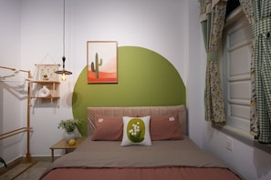 Basic Double Room Single Use | Desk, laptop workspace, blackout drapes, free WiFi - The New House (Da Lat)