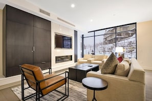 TV, fireplace, offices - Luxurious 3BR Suite w/ Fireplace | Lift Park City (Park City)
