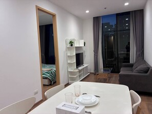 Apartment, 2 Bedrooms, Smoking, City View | Living room - Charming 2 Bedroom Apartment in Heart of Phrom Phong (Bangkok)