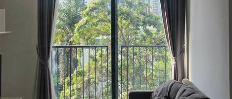 Căn hộ, 2 phòng ngủ, hút thuốc, quang cảnh thành phố | Khu phòng khách