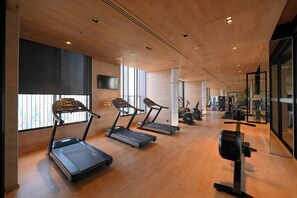 Apartment, 2 Bedrooms, Smoking, City View | Fitness studio - Charming 2 Bedroom Apartment in Heart of Phrom Phong (Bangkok)