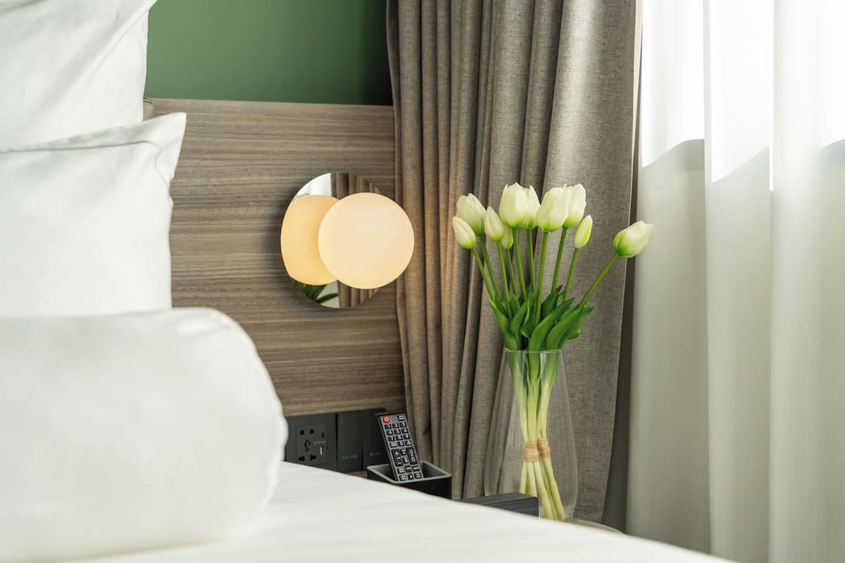 Chambre Deluxe | Coffre-fort, espace de travail pour ordinateurs portables