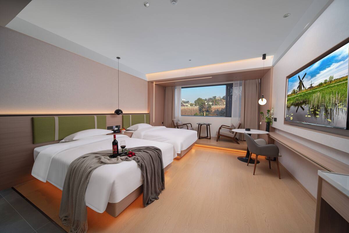 Kamar Twin Klasik | Wi-Fi gratis dan seprai linen