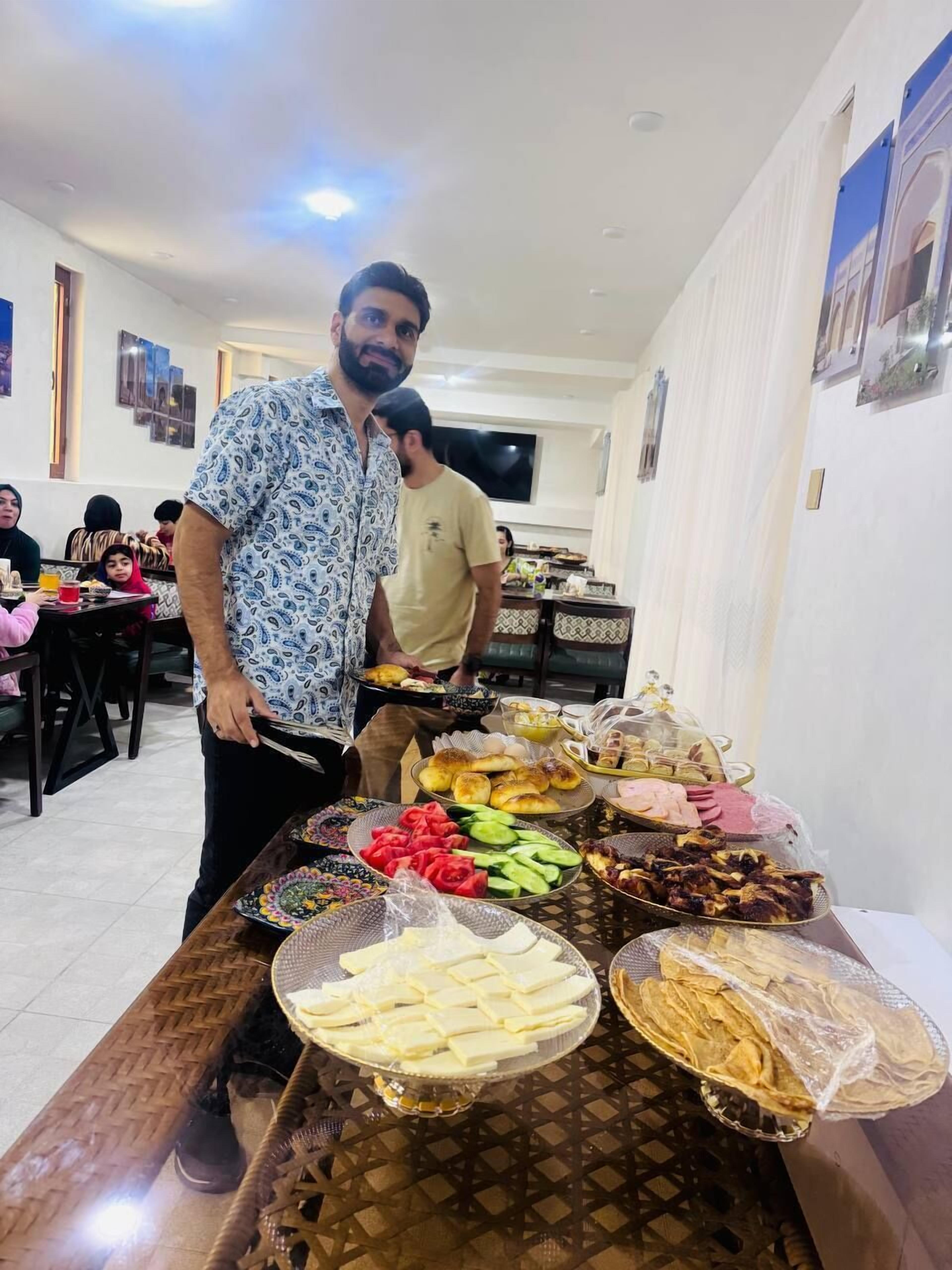 Free daily buffet breakfast