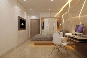 Egyptian cotton sheets, premium bedding, down comforters - Ahahotel Saigon Airport Golden Mansion (Tan Son Hoa)