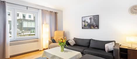 TV, DVD player, stereo