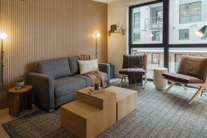 Smart TV, offices - Elevated 2-Bed, 2-Bath Condo with Curated, Editorial-Inspired Interior by Revelstoke Mountain Resort (Revelstoke)