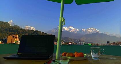 Adorable 1-bedroom apartment in soothing Pokhara with great views Comfort Suites