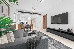 TV - Free housekeeping visits during your stay - StayShort - Chic 1 Bedroom Apartment that sleeps 4 in JVC! (JVC)