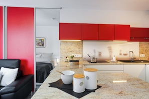 Interior - Comfortable vacation apartment with balcony and modern furnishings in Husum (Husum)