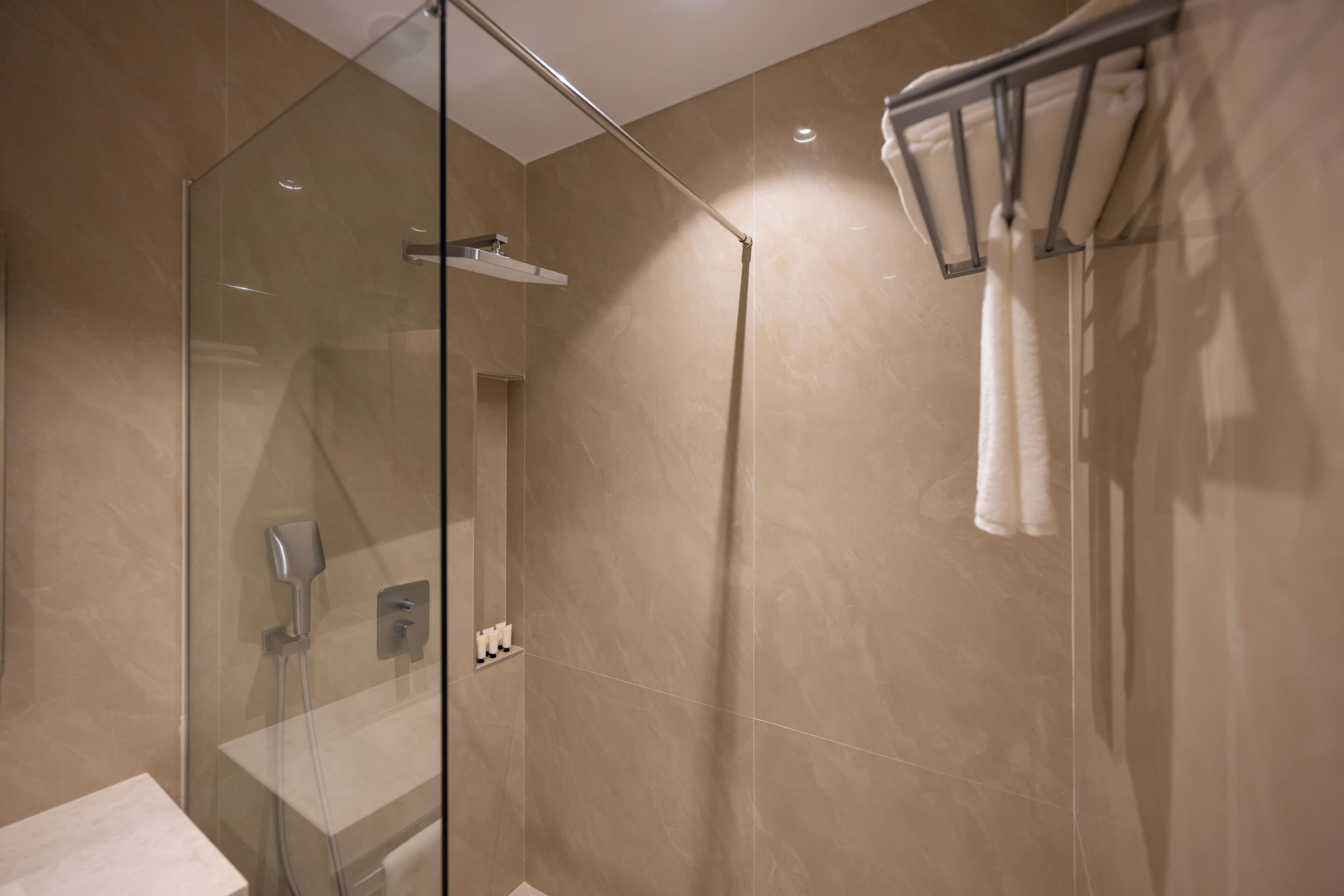 Hair dryer, bathrobes, slippers, bidet