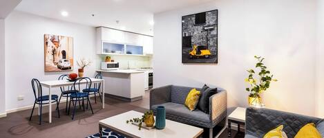 Appartement, 2 chambres, accessible aux personnes à mobilité réduite | Salle de séjour