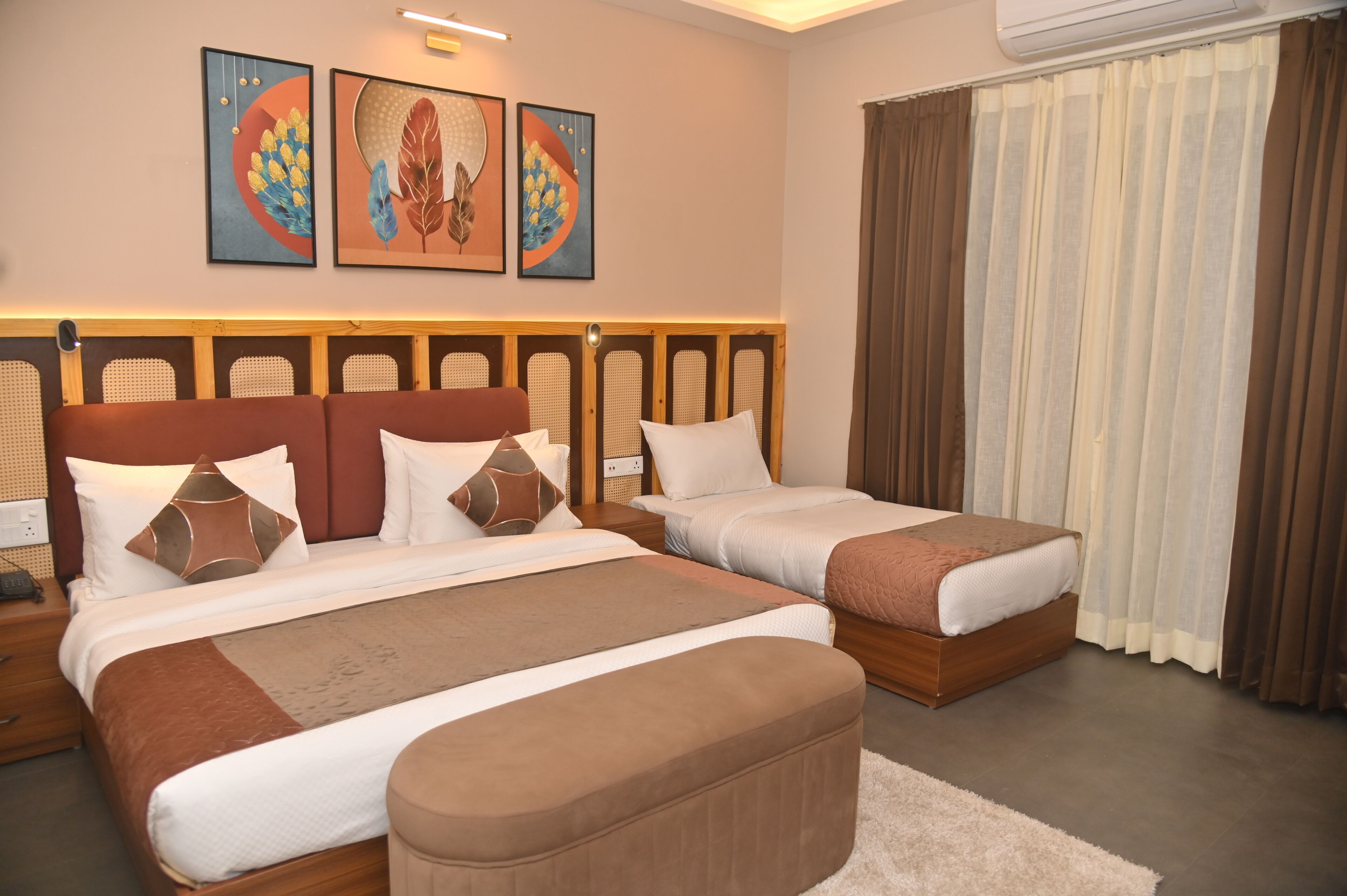 Egyptian cotton sheets, premium bedding, memory-foam beds, desk