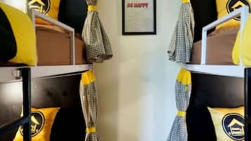 Blackout curtains, iron/ironing board, free WiFi