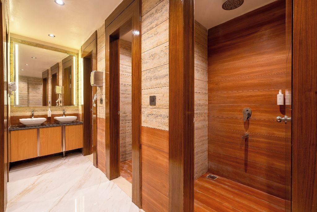Shower, hair dryer