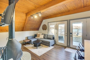 House (2 Bedrooms) | Interior - Steps to Shared Dock: Lake of the Ozarks A-frame! (Rocky Mount)