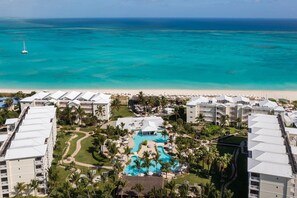 Exterior - Top Floor, Oceanfront 1-bedroom suite w/balcony and the best view of Grace Bay (Grace Bay)