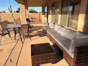 Outdoor dining - Spacious 4BR Oasis w/ Private Pool & Large Yard! (Casa Grande)