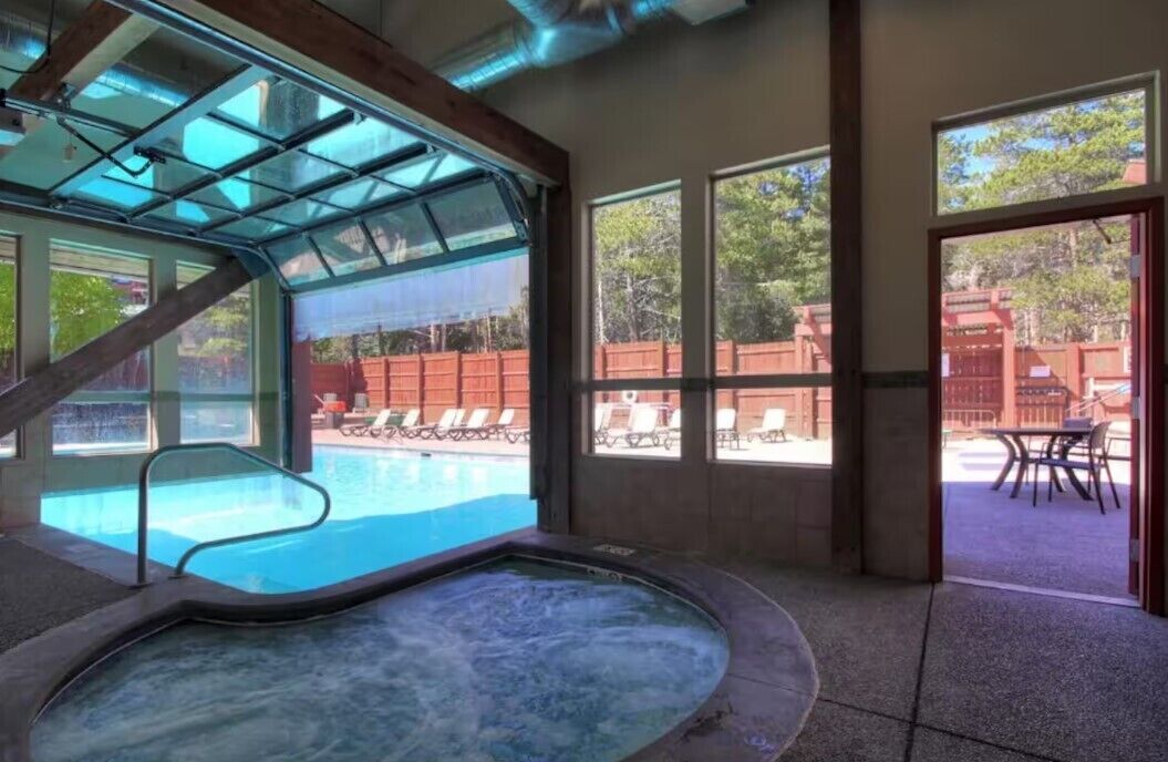 Indoor pool, outdoor pool
