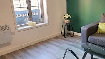 Basic Apartment | Living area | 40-inch LCD TV with satellite channels